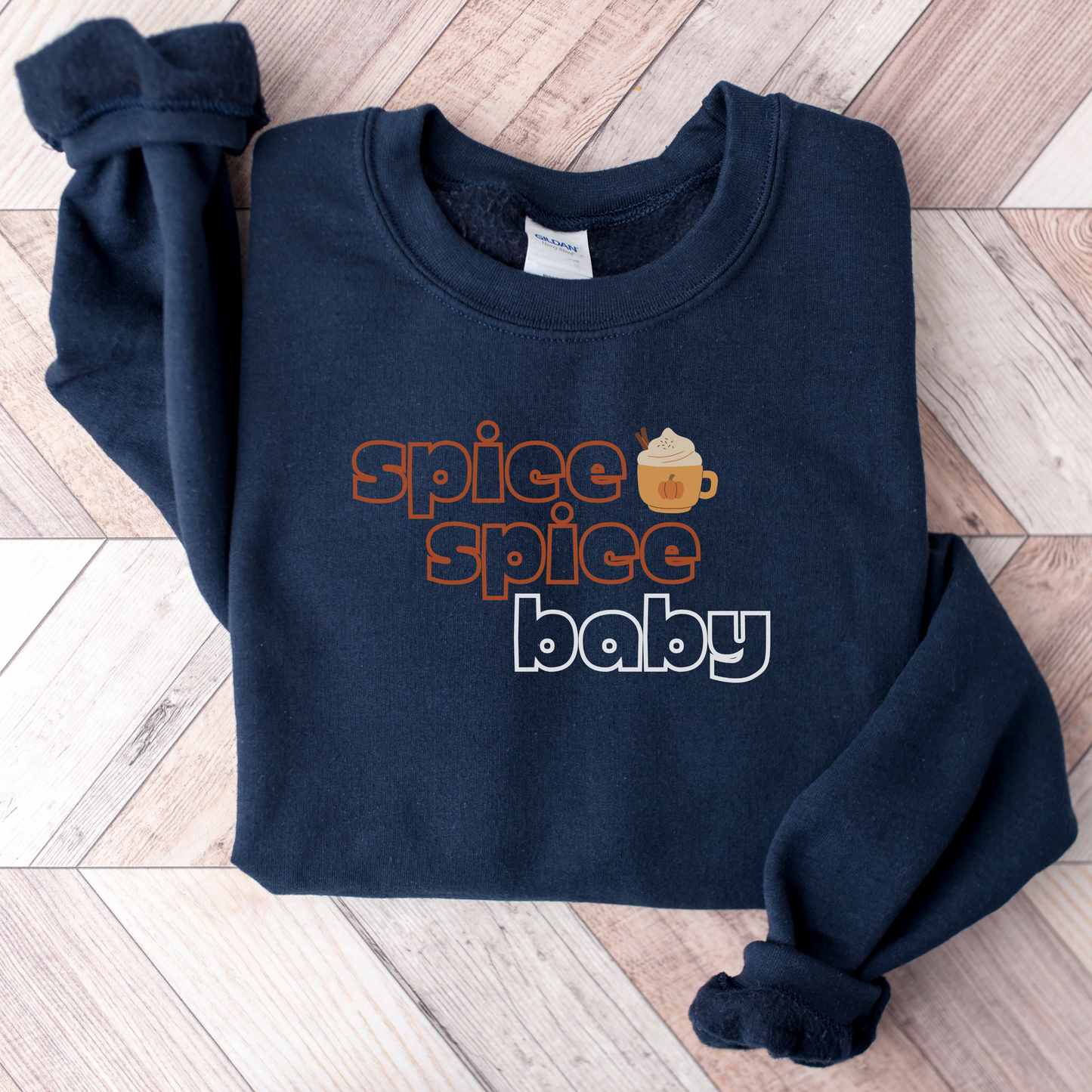 Spice Spice Baby Embroidered Sweatshirt (Dark Colors)