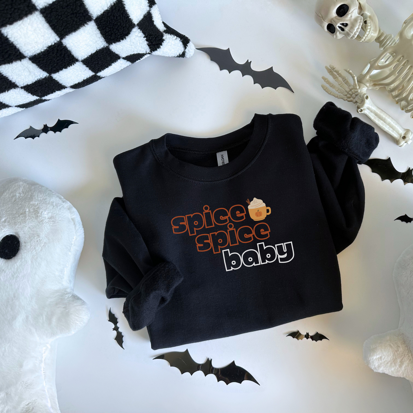 Spice Spice Baby Embroidered Sweatshirt (Dark Colors)