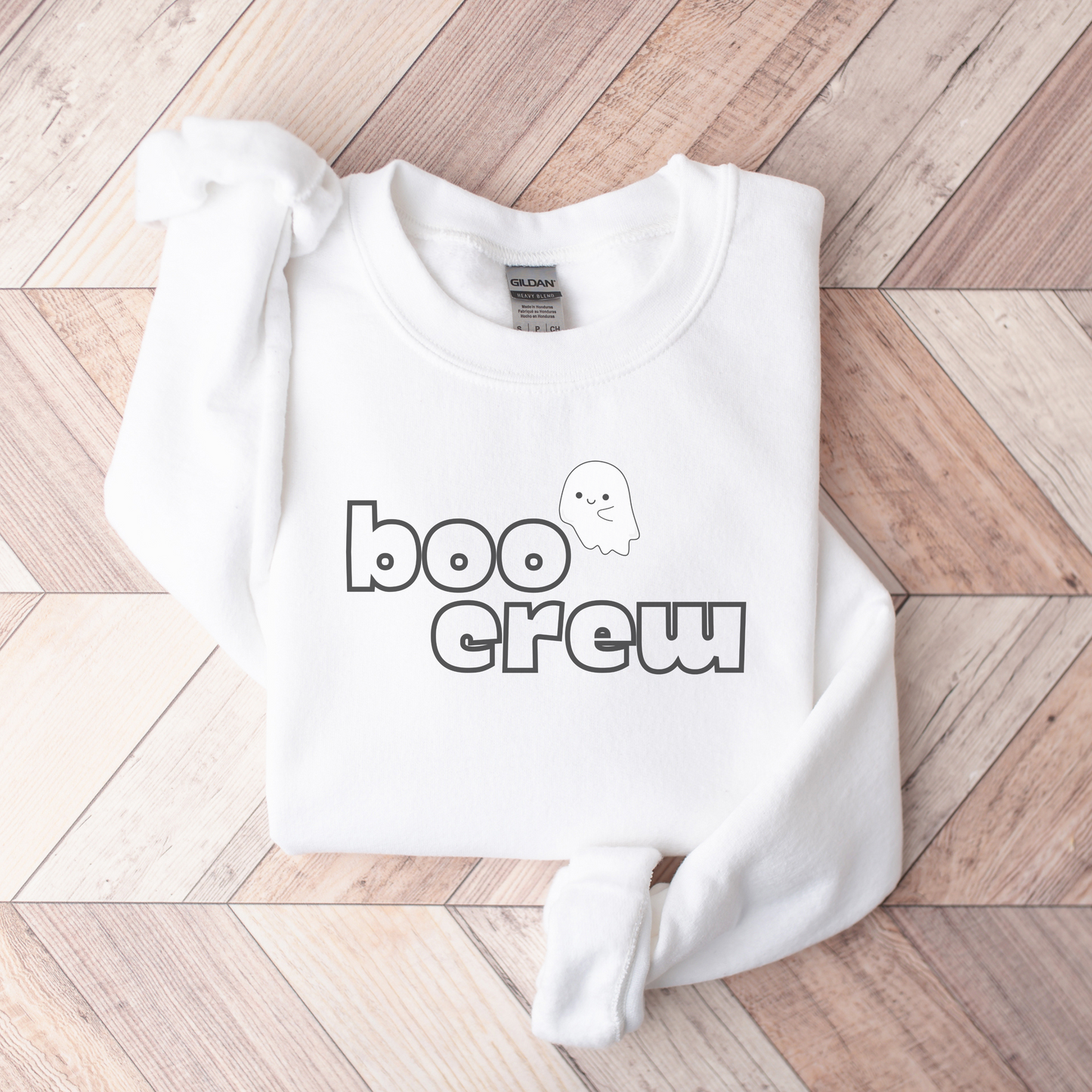 Boo Crew Embroidered Sweatshirt