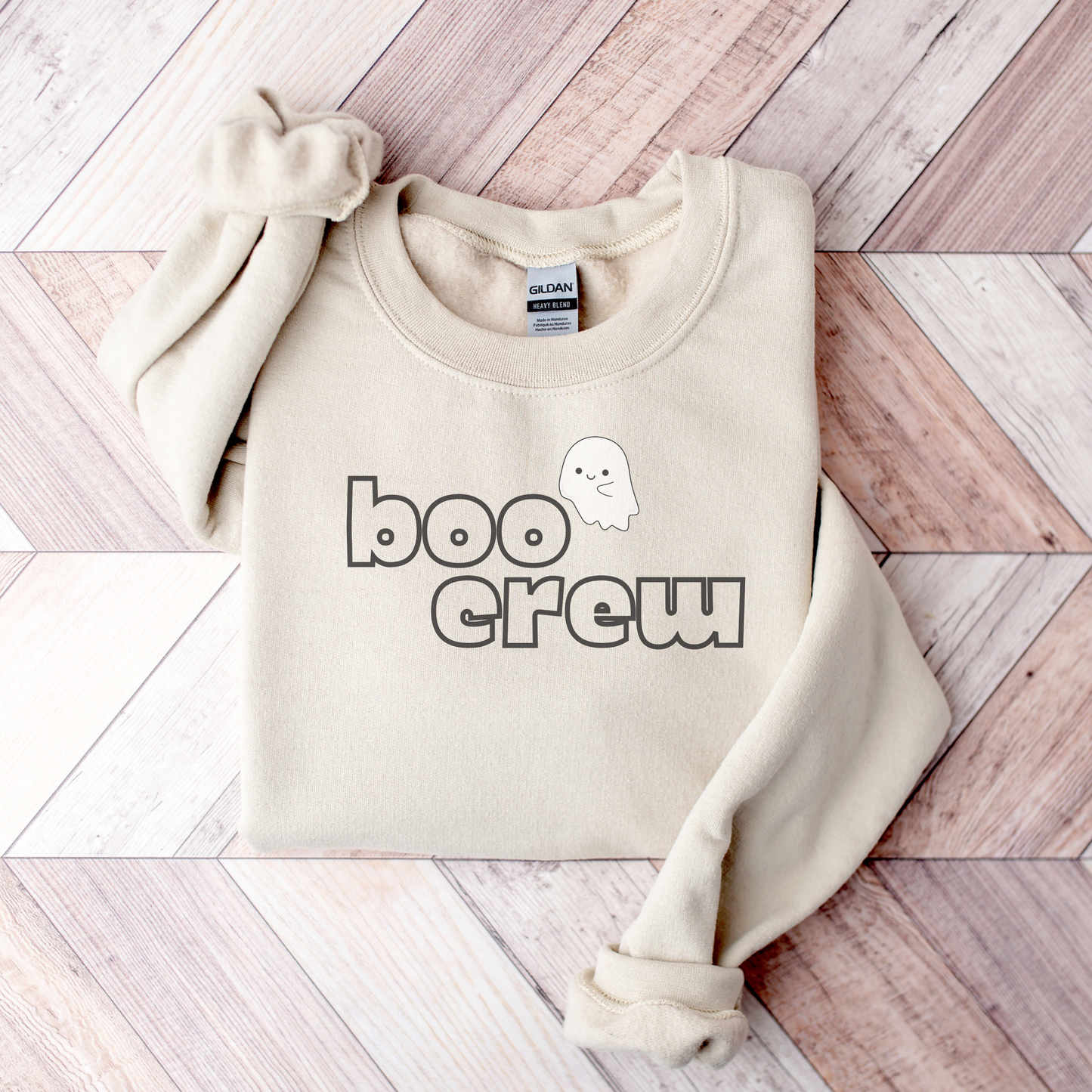 Boo Crew Embroidered Sweatshirt