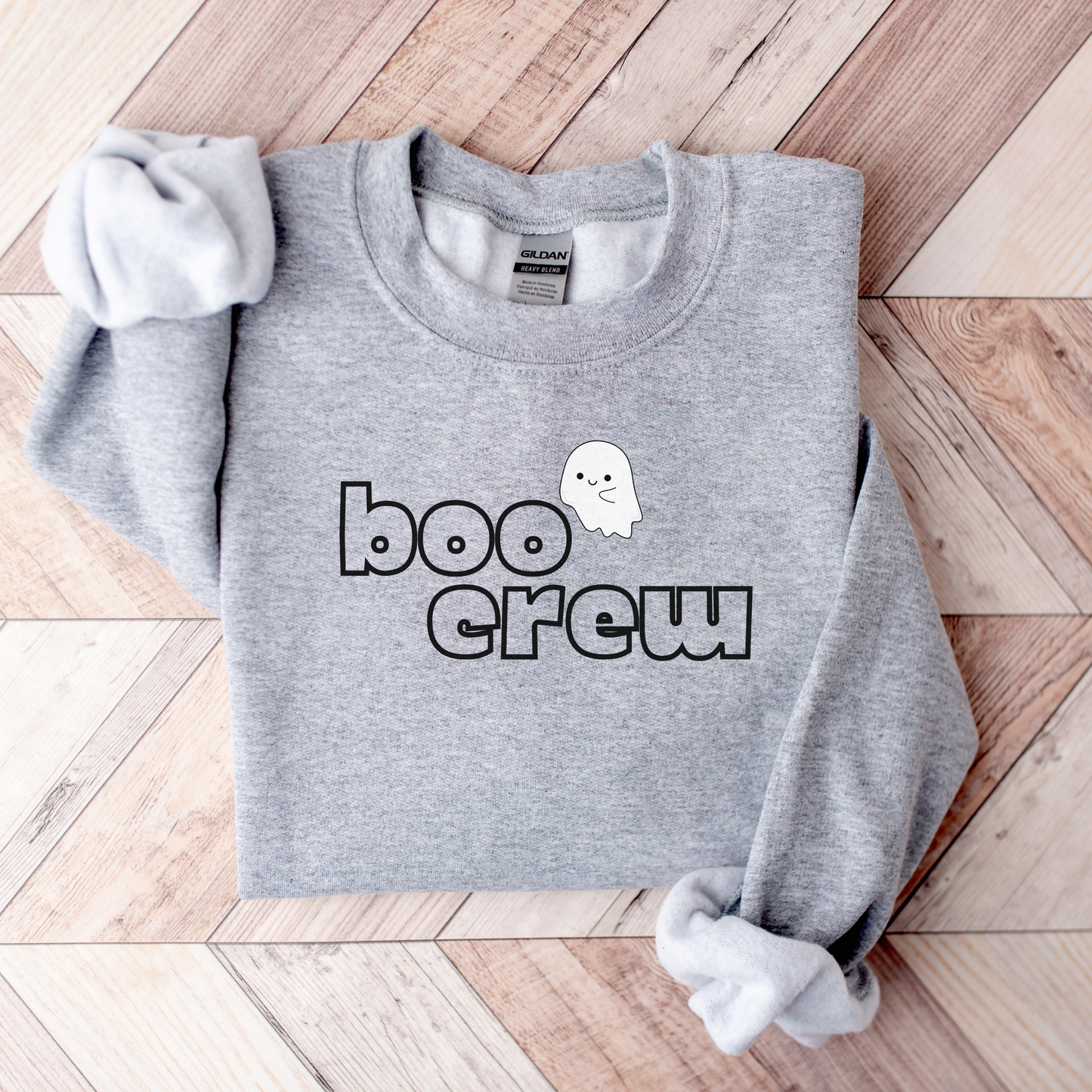 Boo Crew Embroidered Sweatshirt
