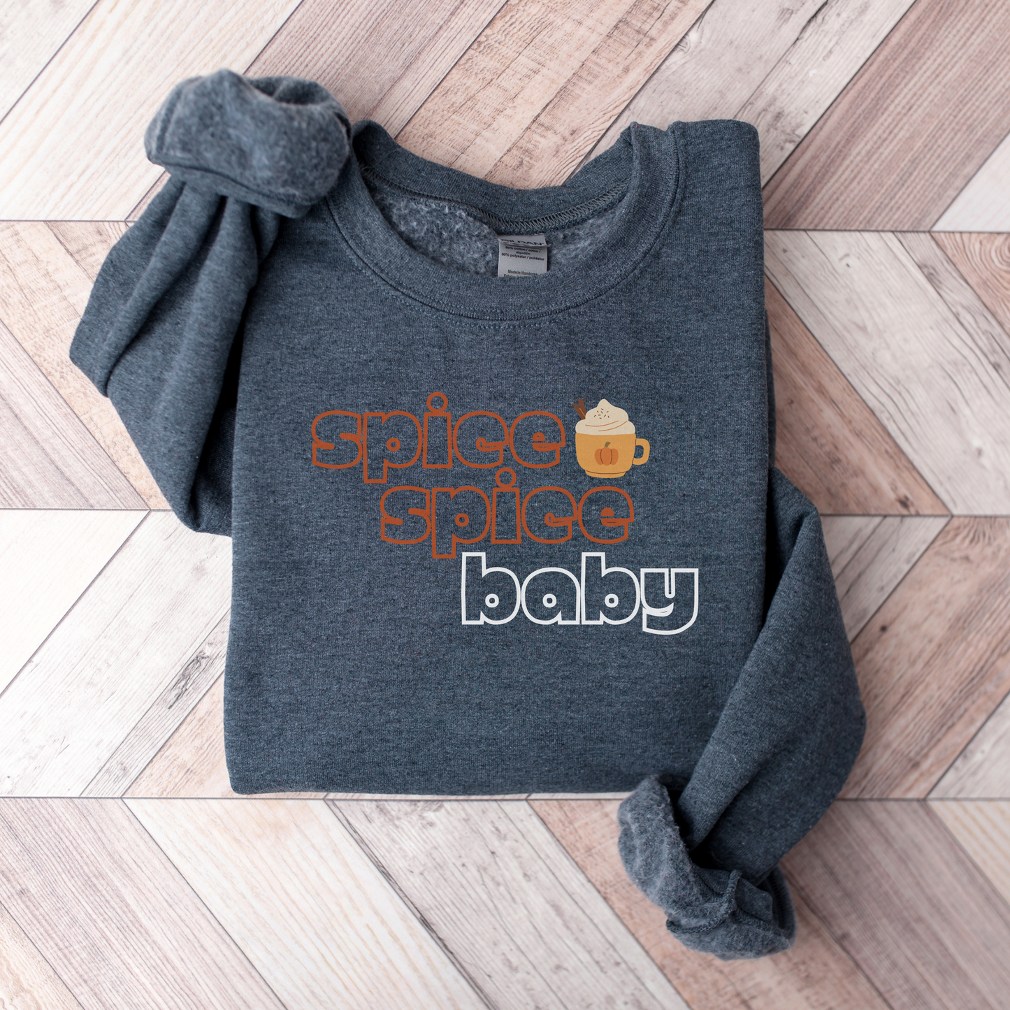 Spice Spice Baby Embroidered Sweatshirt (Dark Colors)