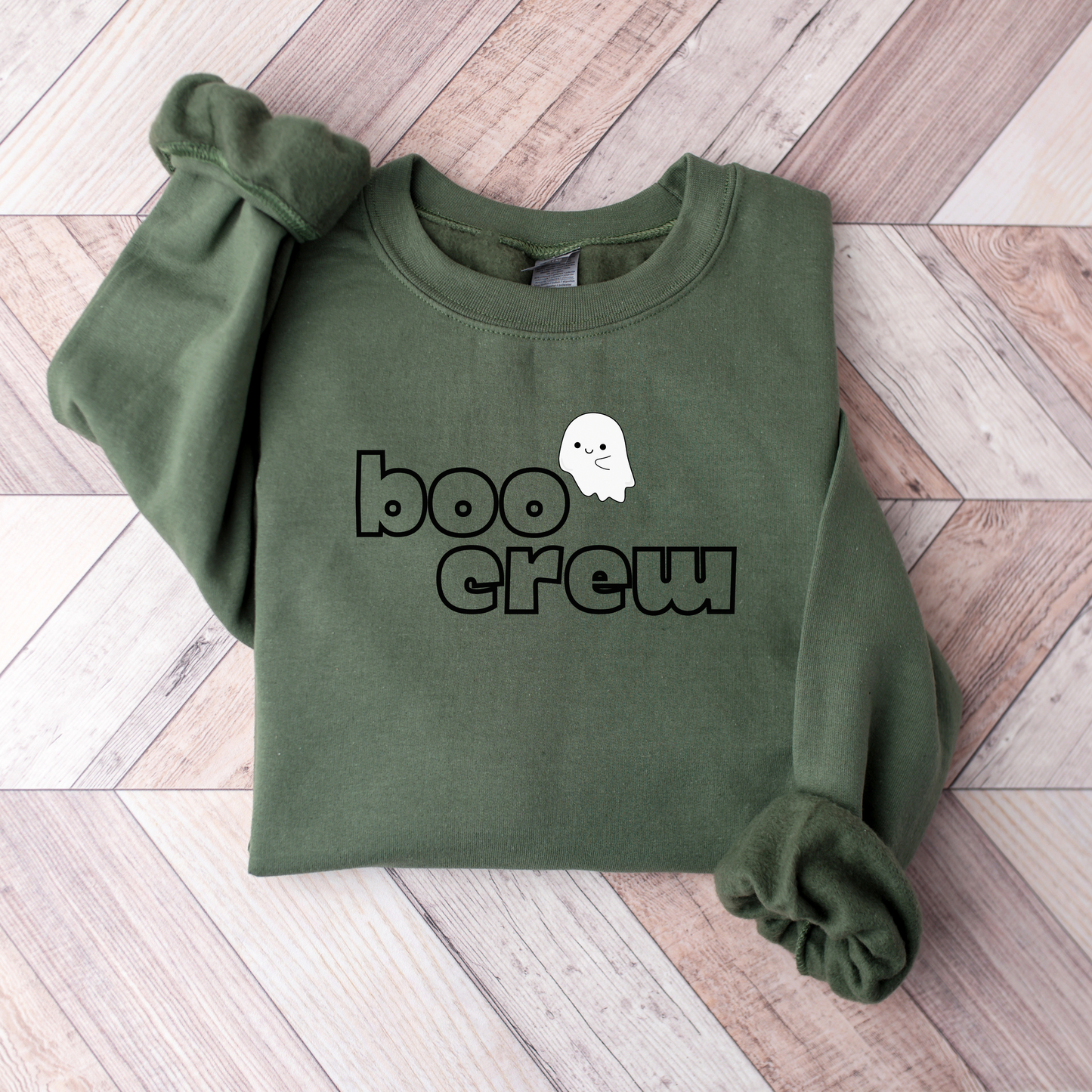 Boo Crew Embroidered Sweatshirt
