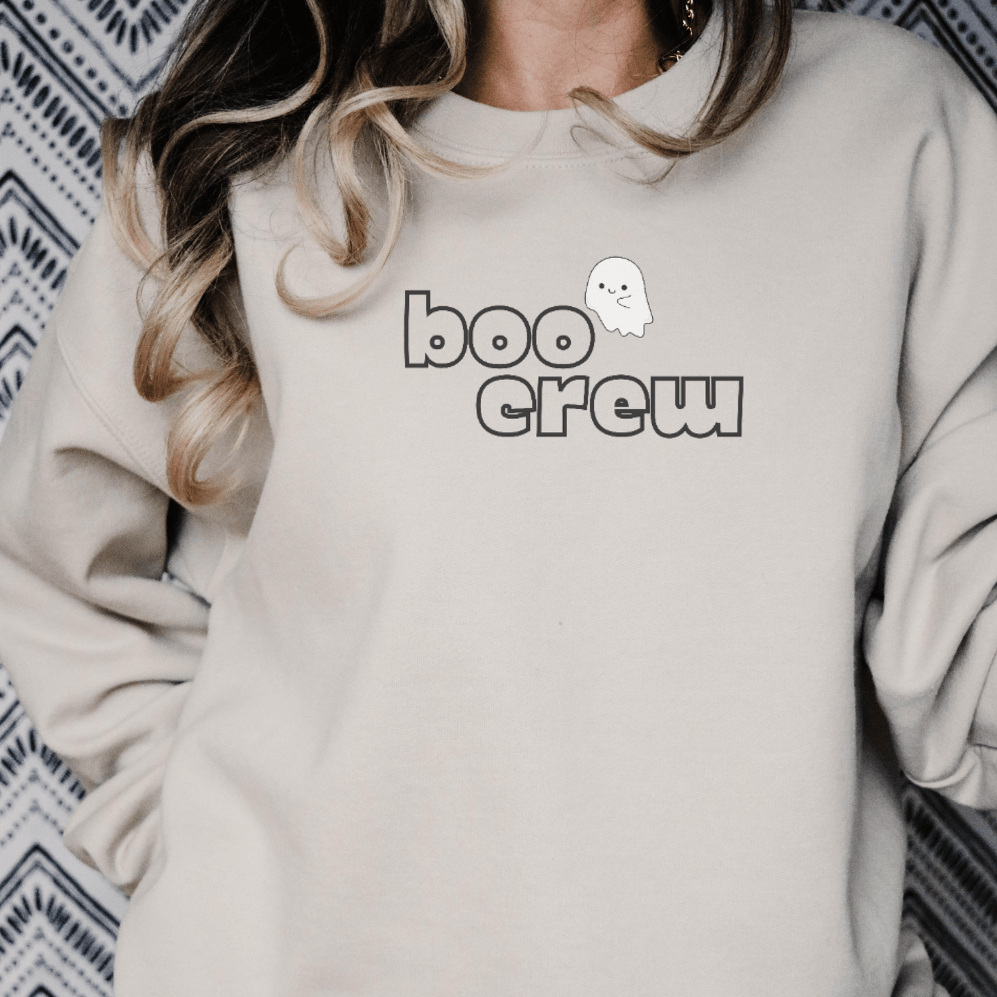 Boo Crew Embroidered Sweatshirt - FallHallowsEmbroidered Sweatshirt