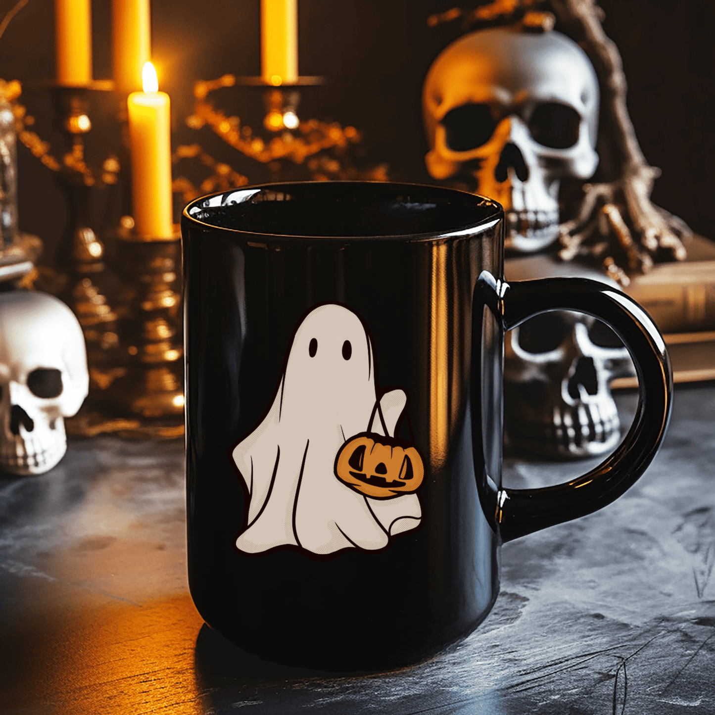 Cute Ghost Mug - FallHallowsMug