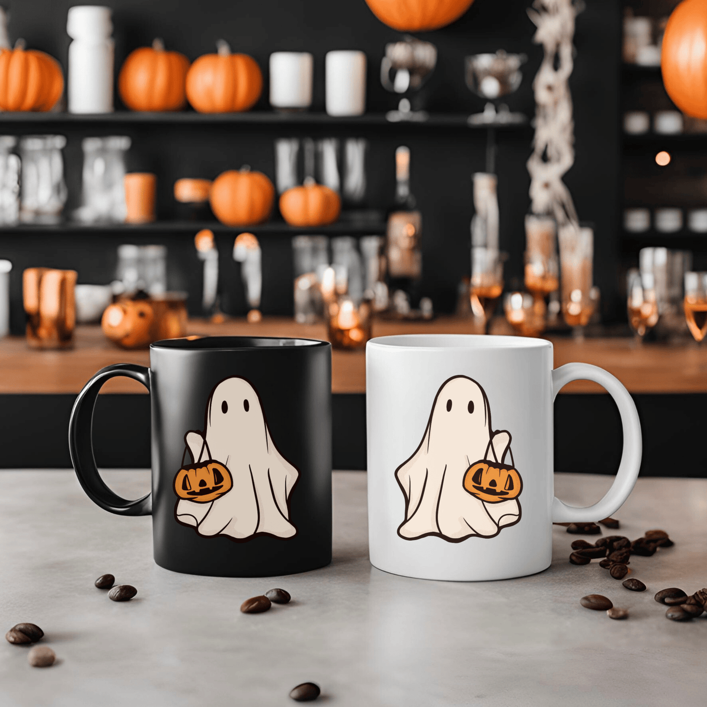 Cute Ghost Mug - FallHallowsMug