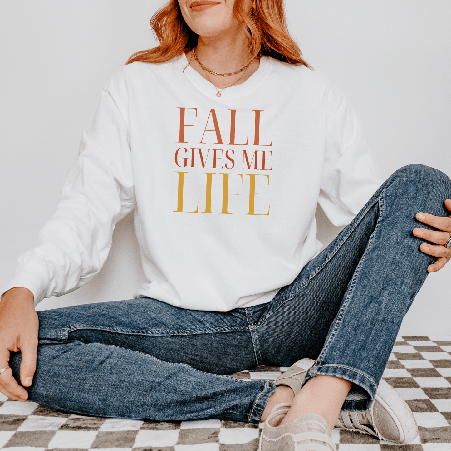 Fall Gives Me Life Long Sleeve Shirt - FallHallowsLong Sleeve Shirt