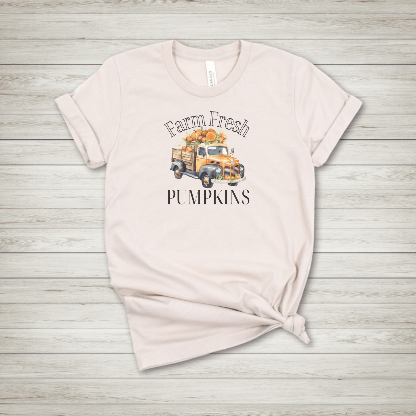 Farm Fresh Pumpkins Orange Truck T Shirt - FallHallowsT Shirt
