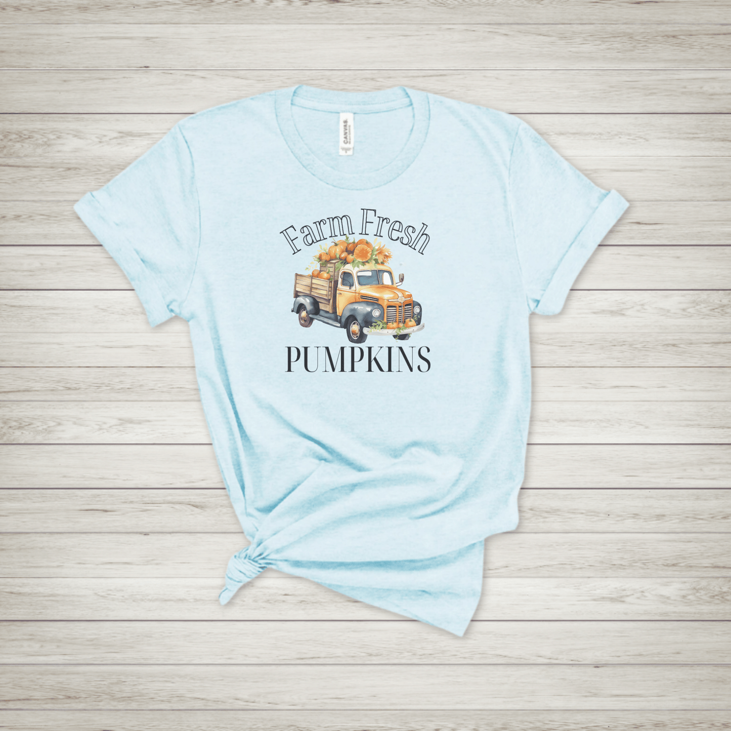 Farm Fresh Pumpkins Orange Truck T Shirt - FallHallowsT Shirt