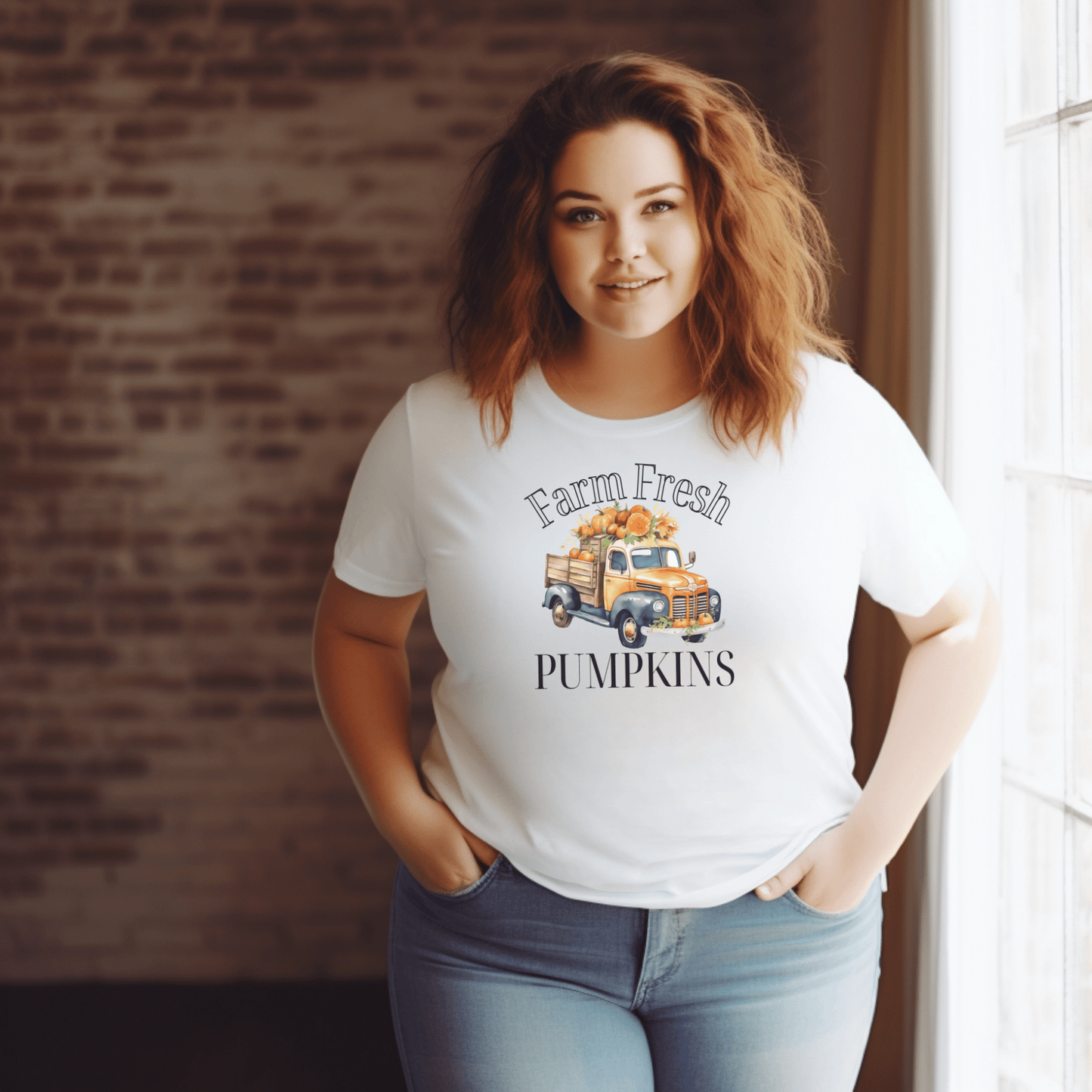 Farm Fresh Pumpkins Orange Truck T Shirt - FallHallowsT Shirt