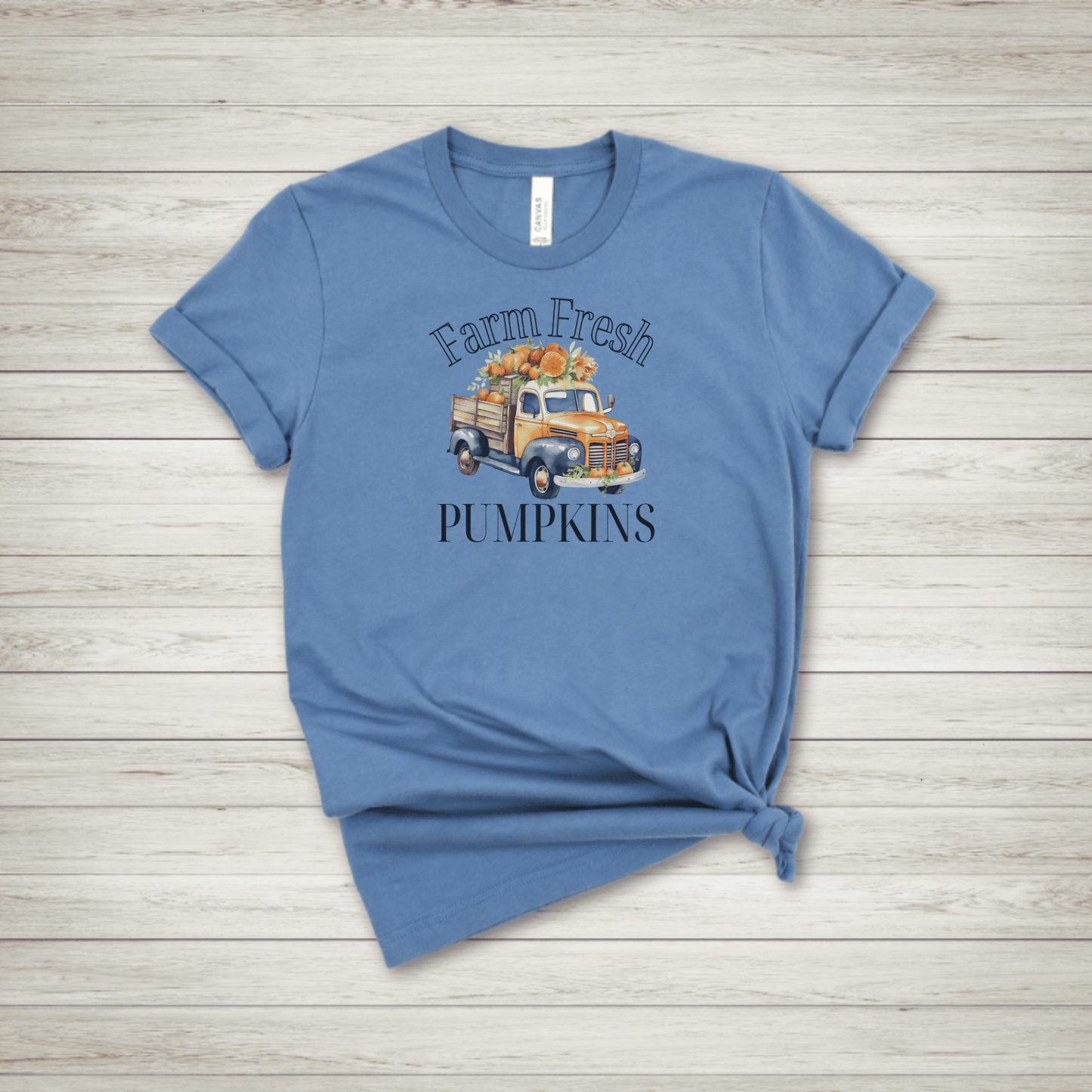 Farm Fresh Pumpkins Orange Truck T Shirt - FallHallowsT Shirt