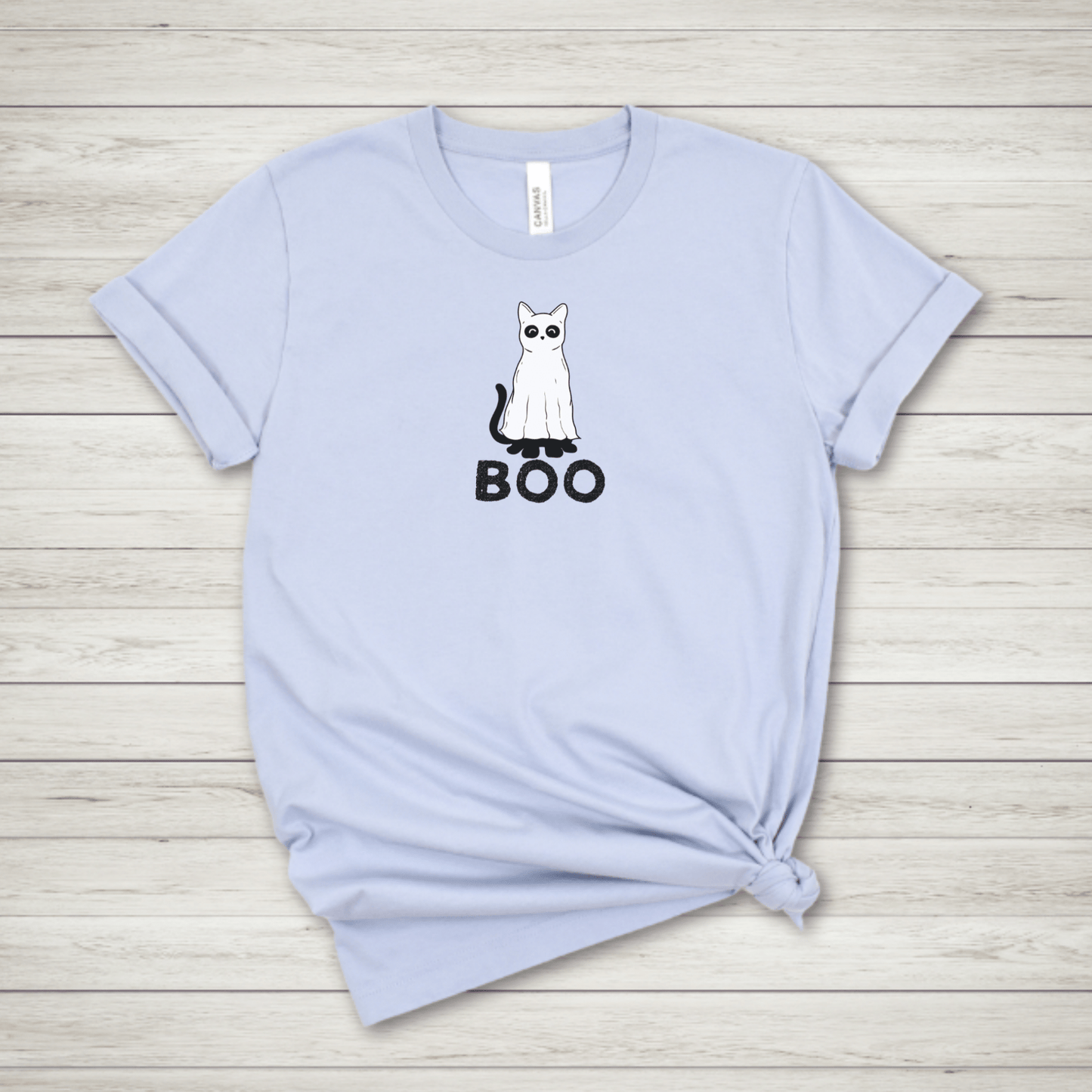 Ghost Cat BOO T Shirt - FallHallowsT Shirt