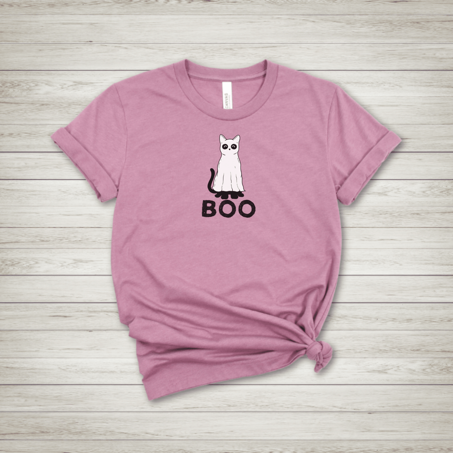 Ghost Cat BOO T Shirt - FallHallowsT Shirt