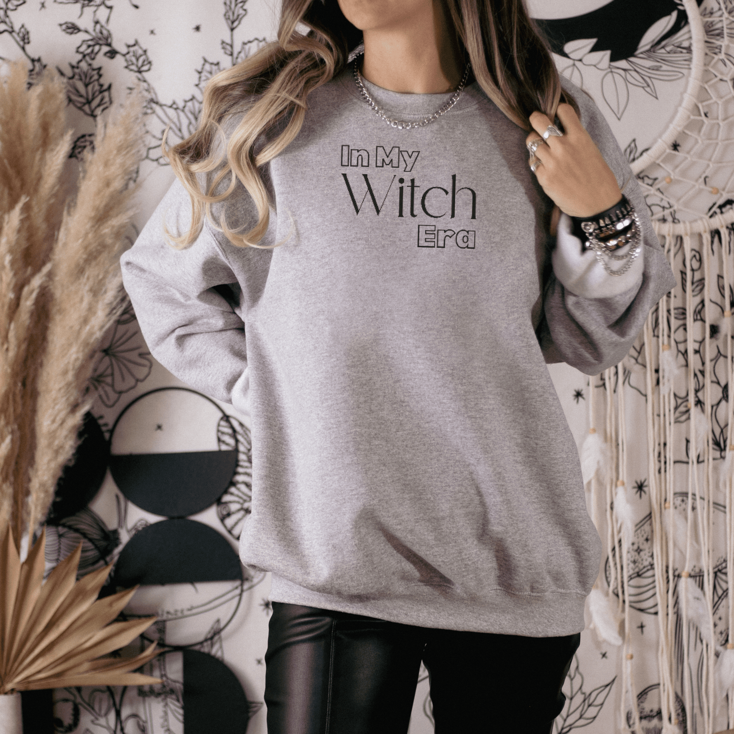 In My Witch Era Embroidered Sweatshirt - FallHallowsEmbroidered Sweatshirt