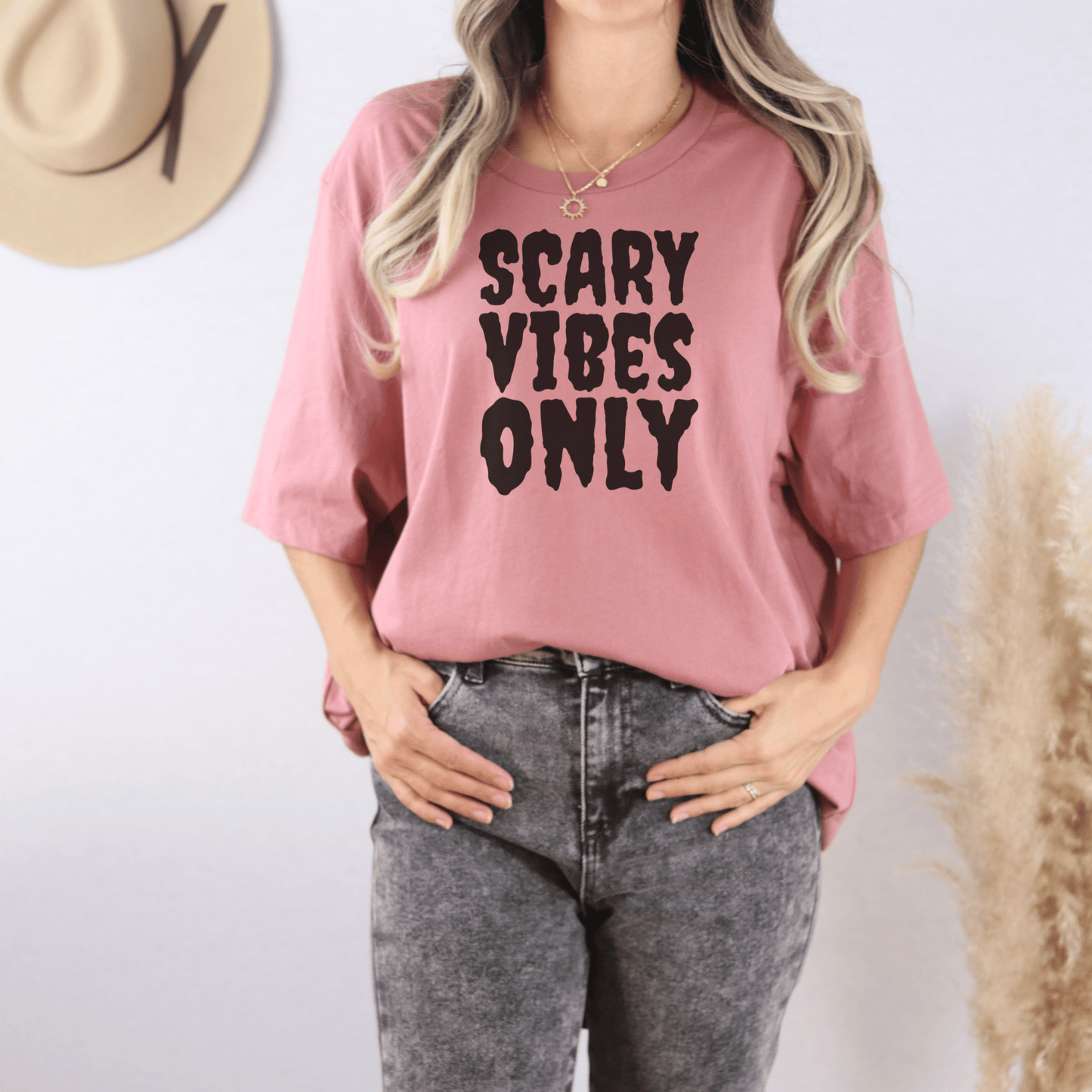 Scary Vibes Only TShirt - FallHallowsT Shirt