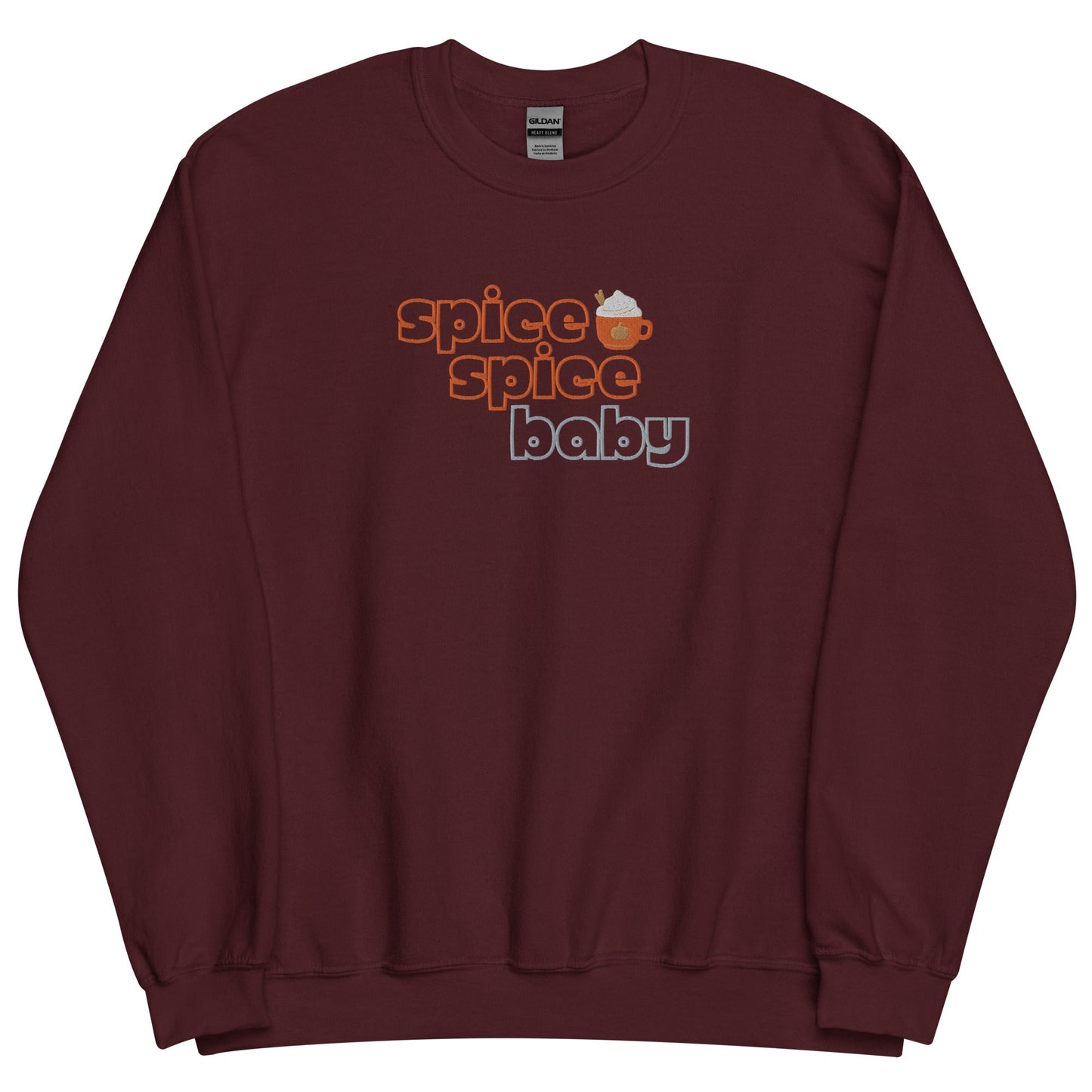 Spice Spice Baby Embroidered Sweatshirt (Dark Colors) - FallHallowsEmbroidered Sweatshirt