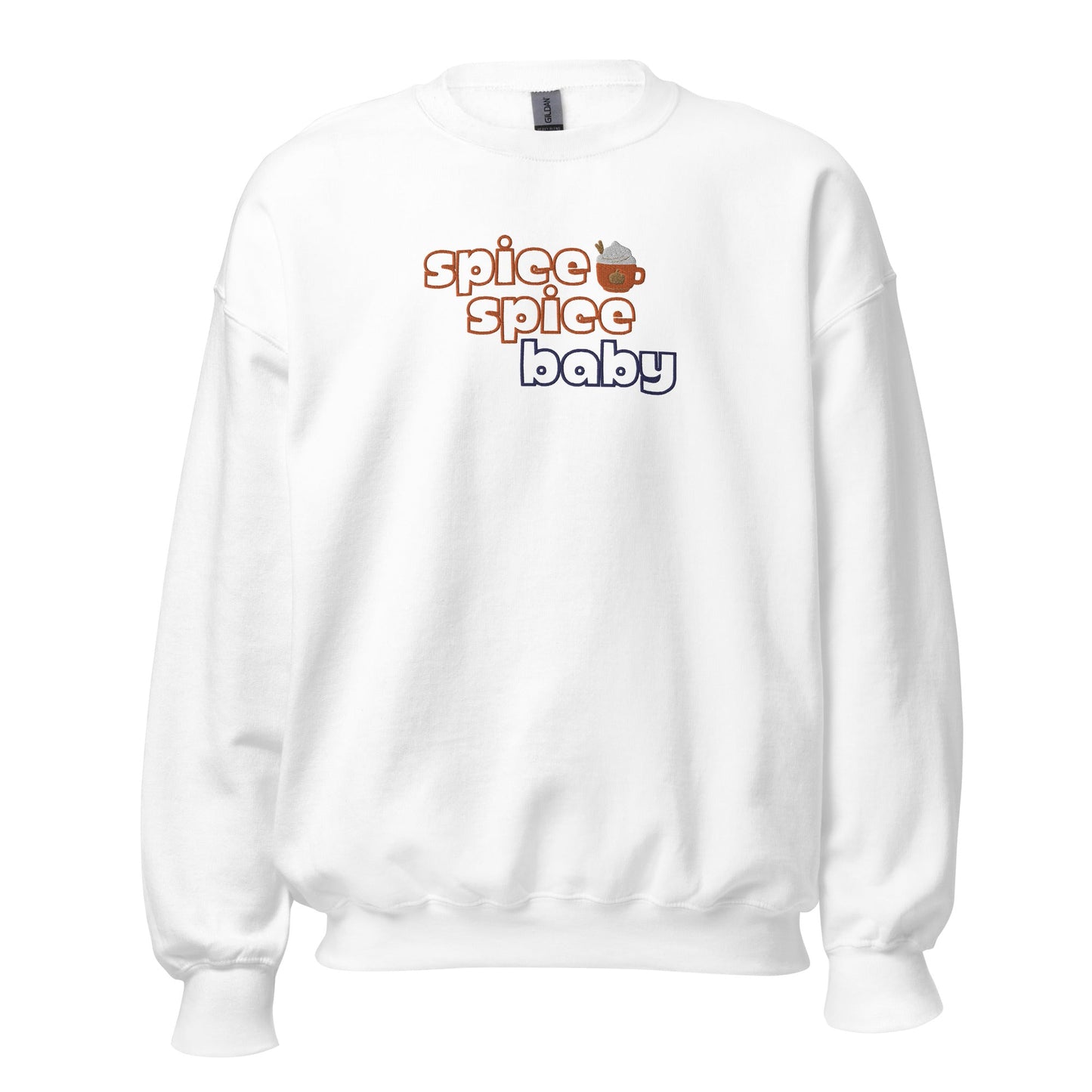 Spice Spice Baby Embroidered Sweatshirt (Light Colors) - FallHallowsEmbroidered Sweatshirt