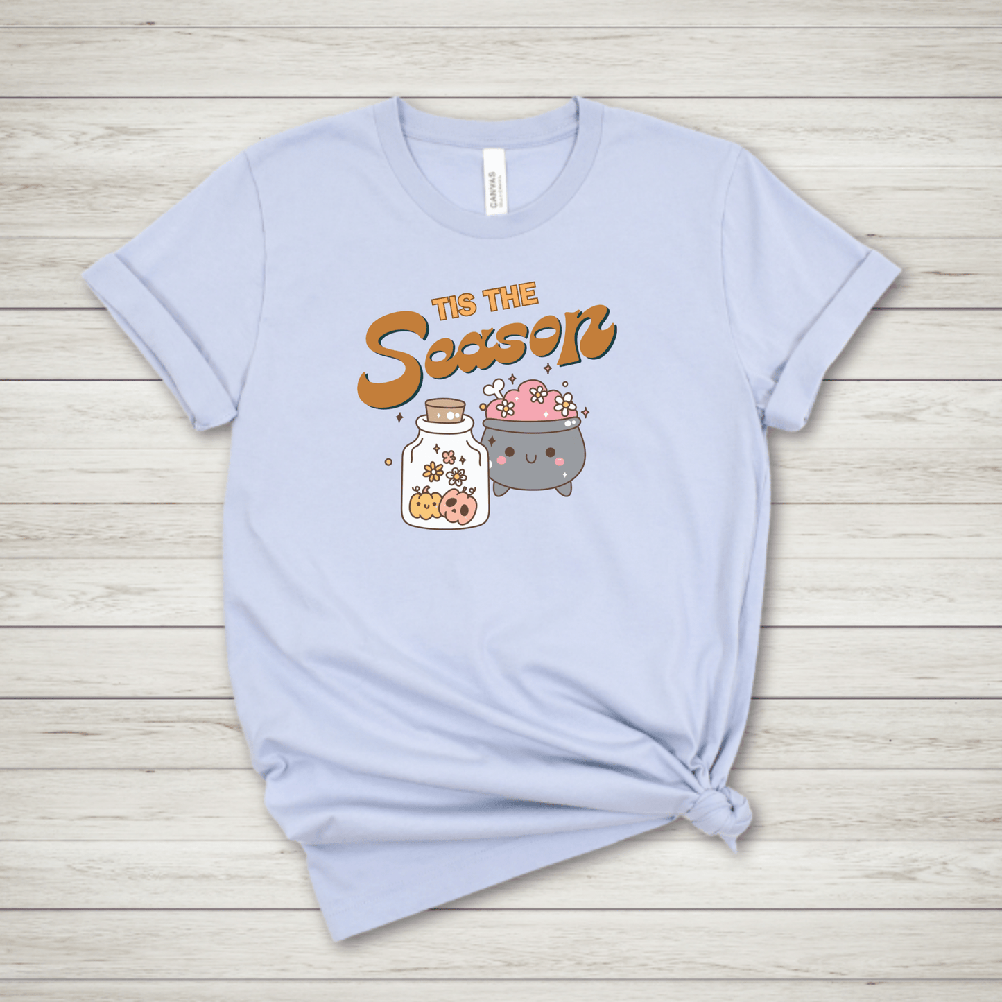 Tis the Season Orange Text Fall Tshirt - FallHallowsT Shirt