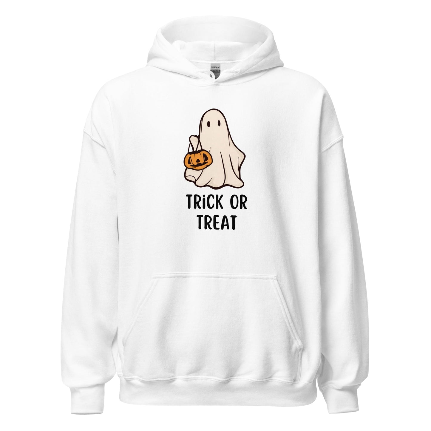Trick or Treat Ghost Hoodie - FallHallowsHoodie