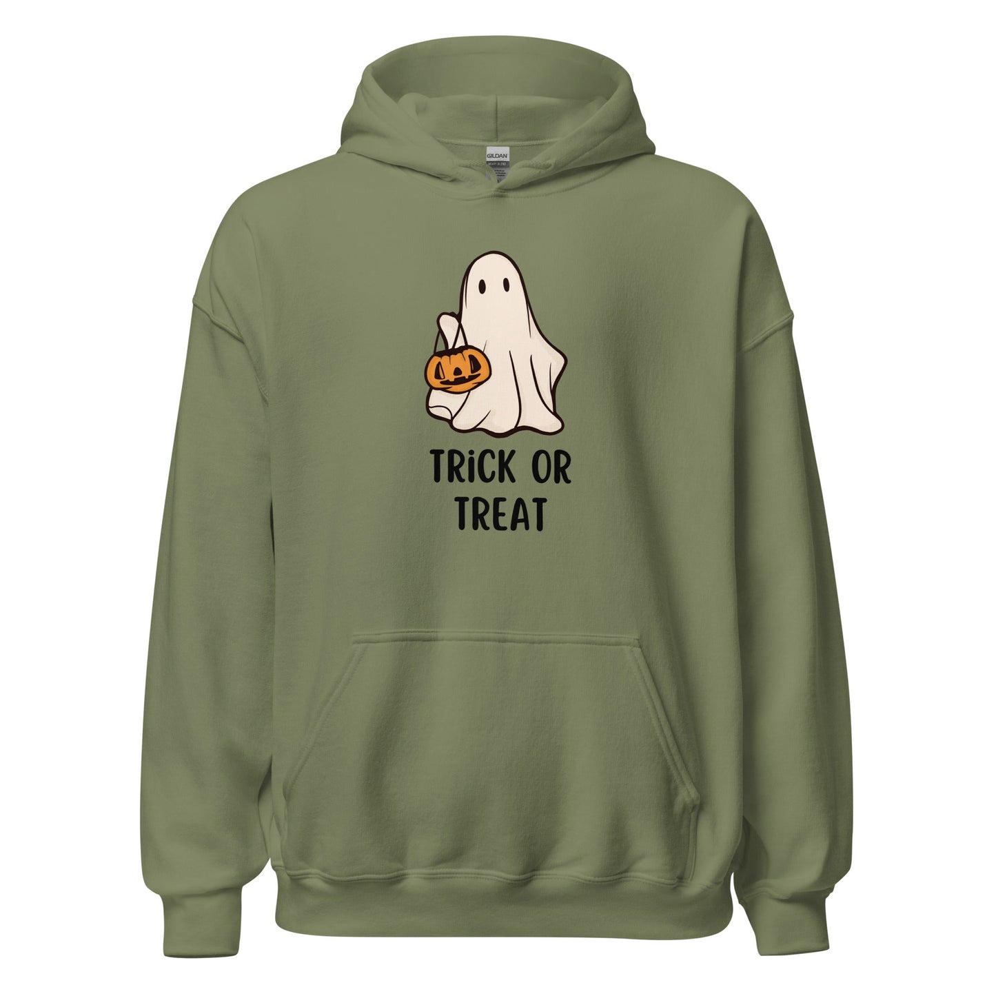 Trick or Treat Ghost Hoodie - FallHallowsHoodie