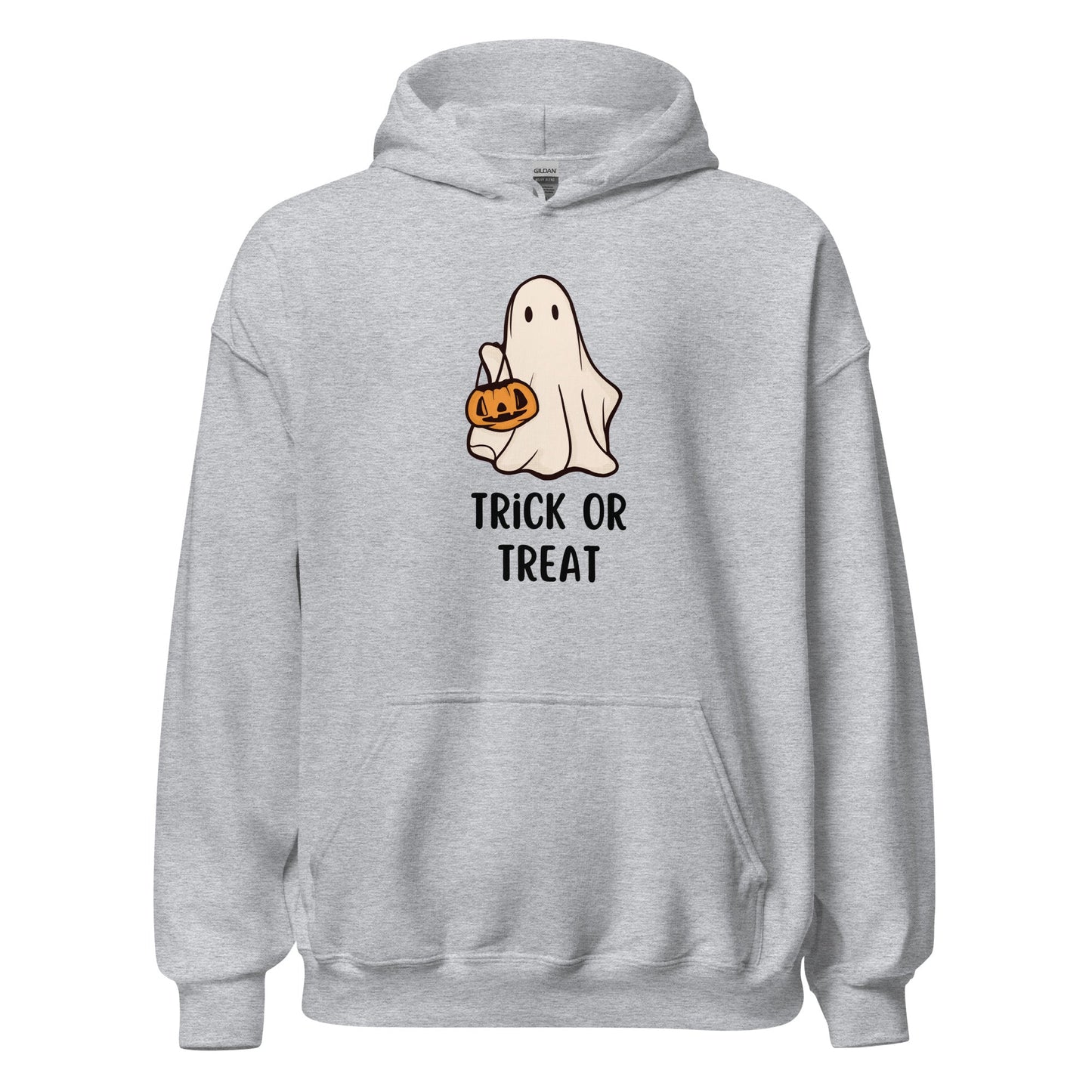 Trick or Treat Ghost Hoodie - FallHallowsHoodie
