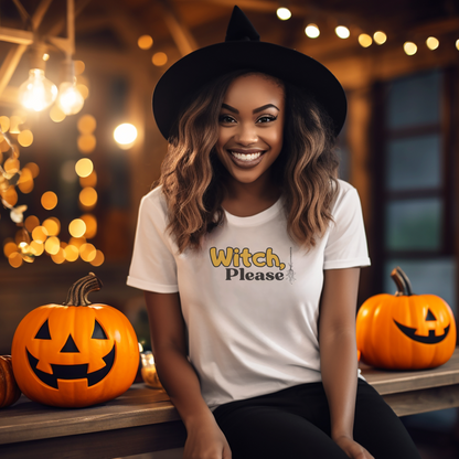 Witch Please T Shirt - Colored Text