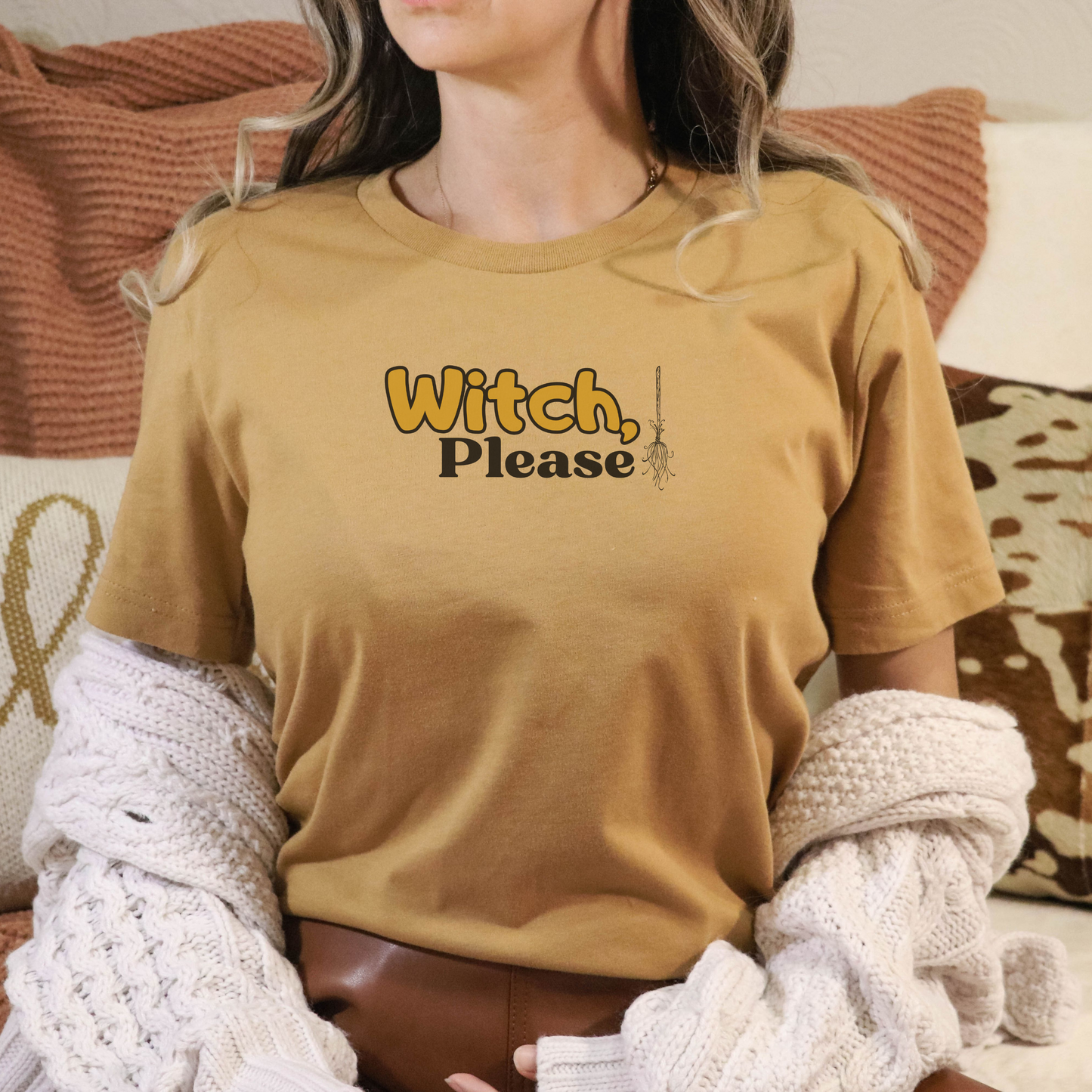 Witch Please T Shirt - Colored Text