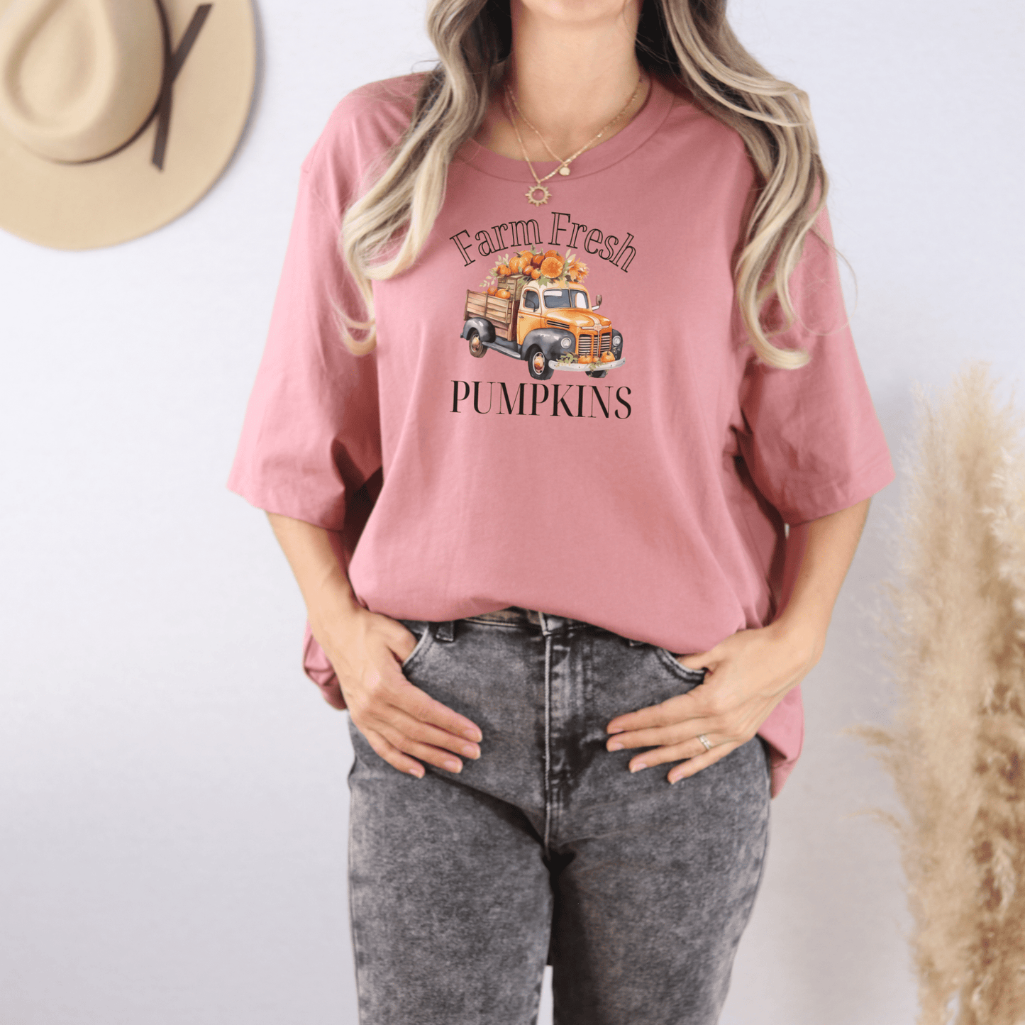 Farm Fresh Pumpkins Orange Truck T Shirt - FallHallowsT Shirt