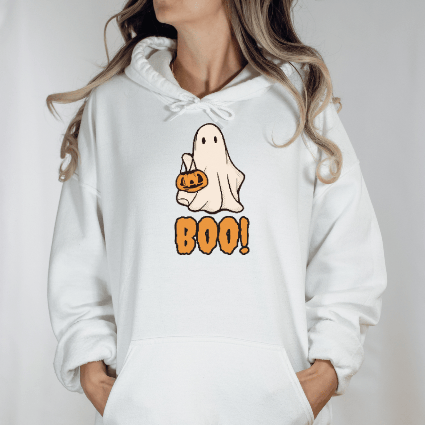 Ghost Boo! Hoodie - FallHallowsHoodie