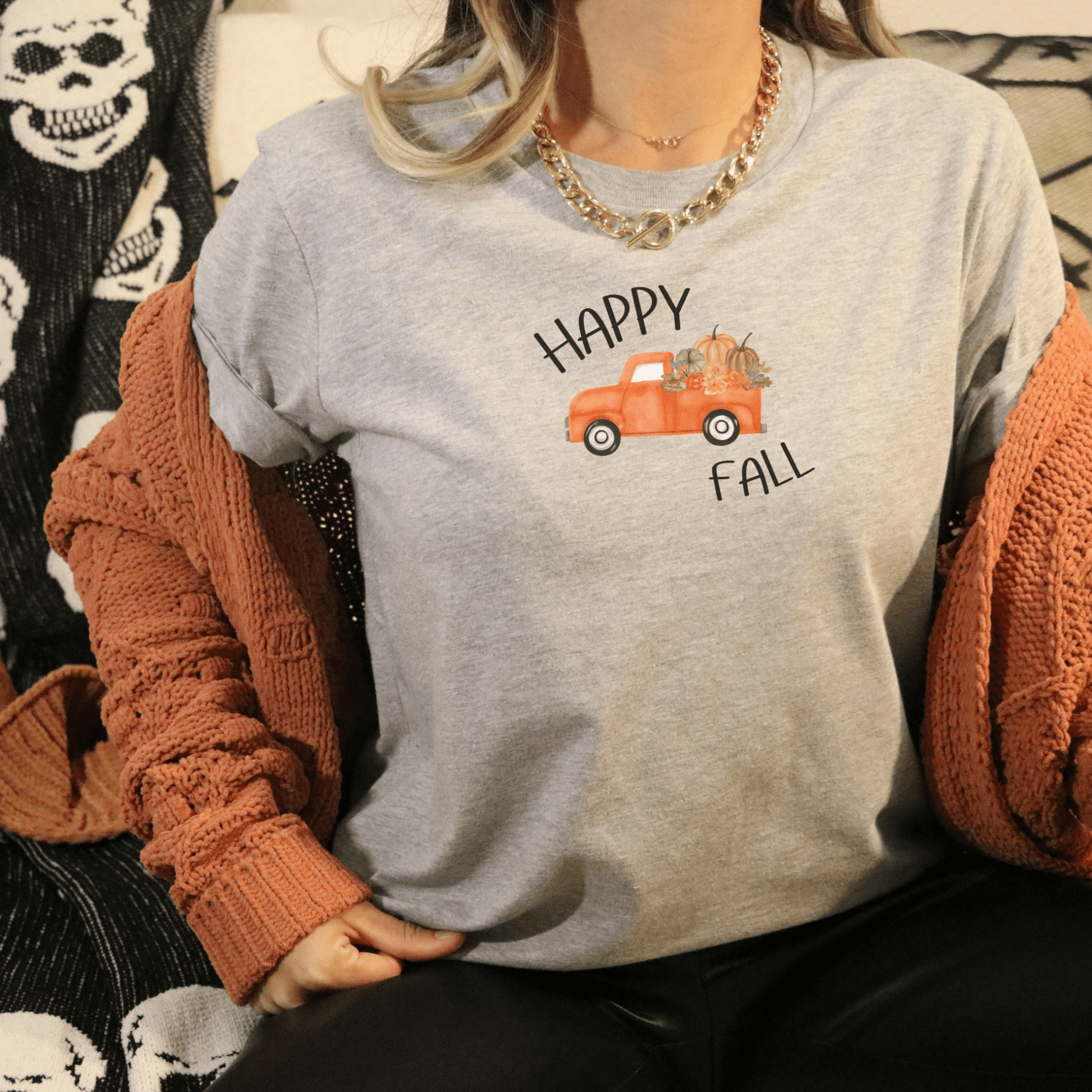 Happy Fall Truck T Shirt - FallHallowsT Shirt