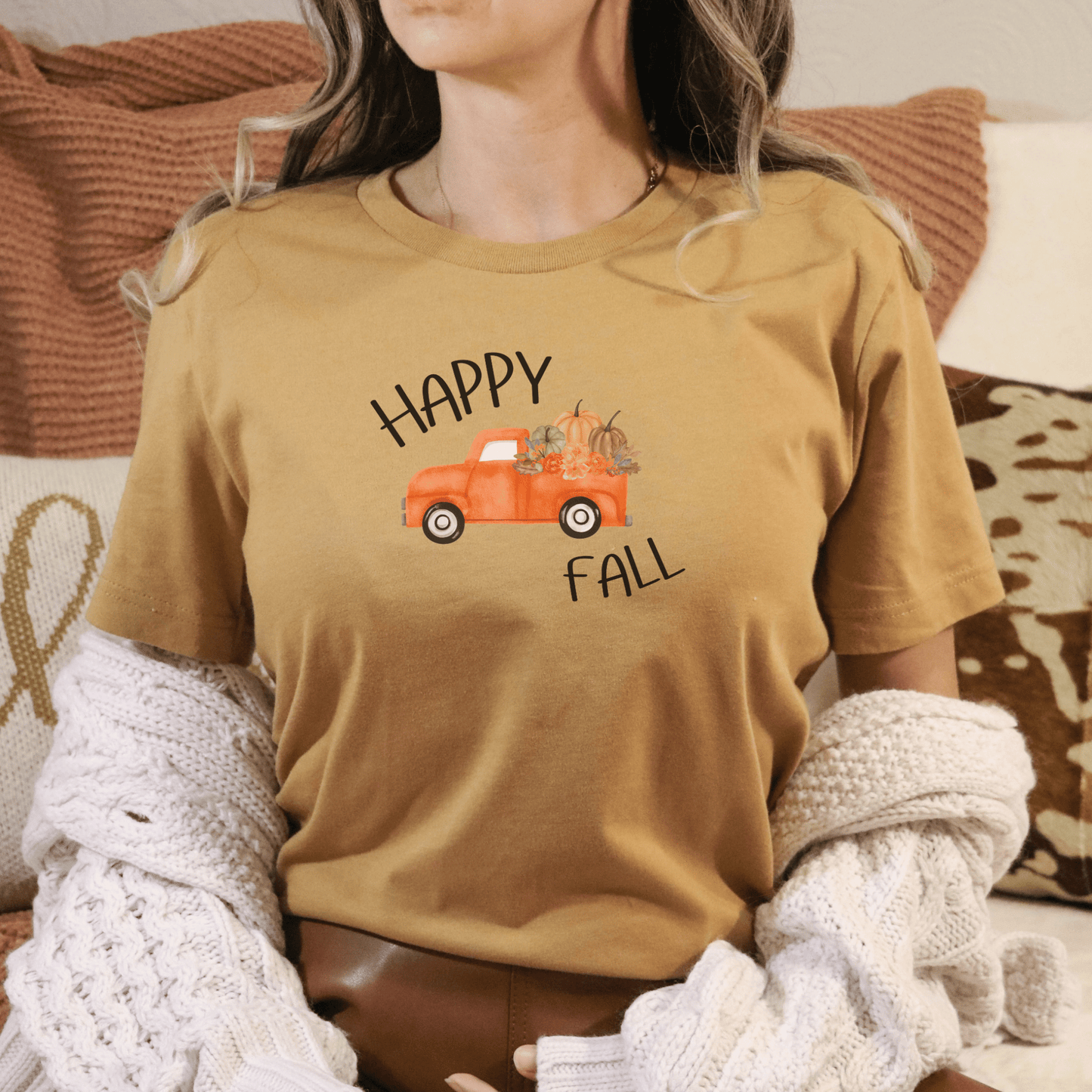 Happy Fall Truck T Shirt - FallHallowsT Shirt