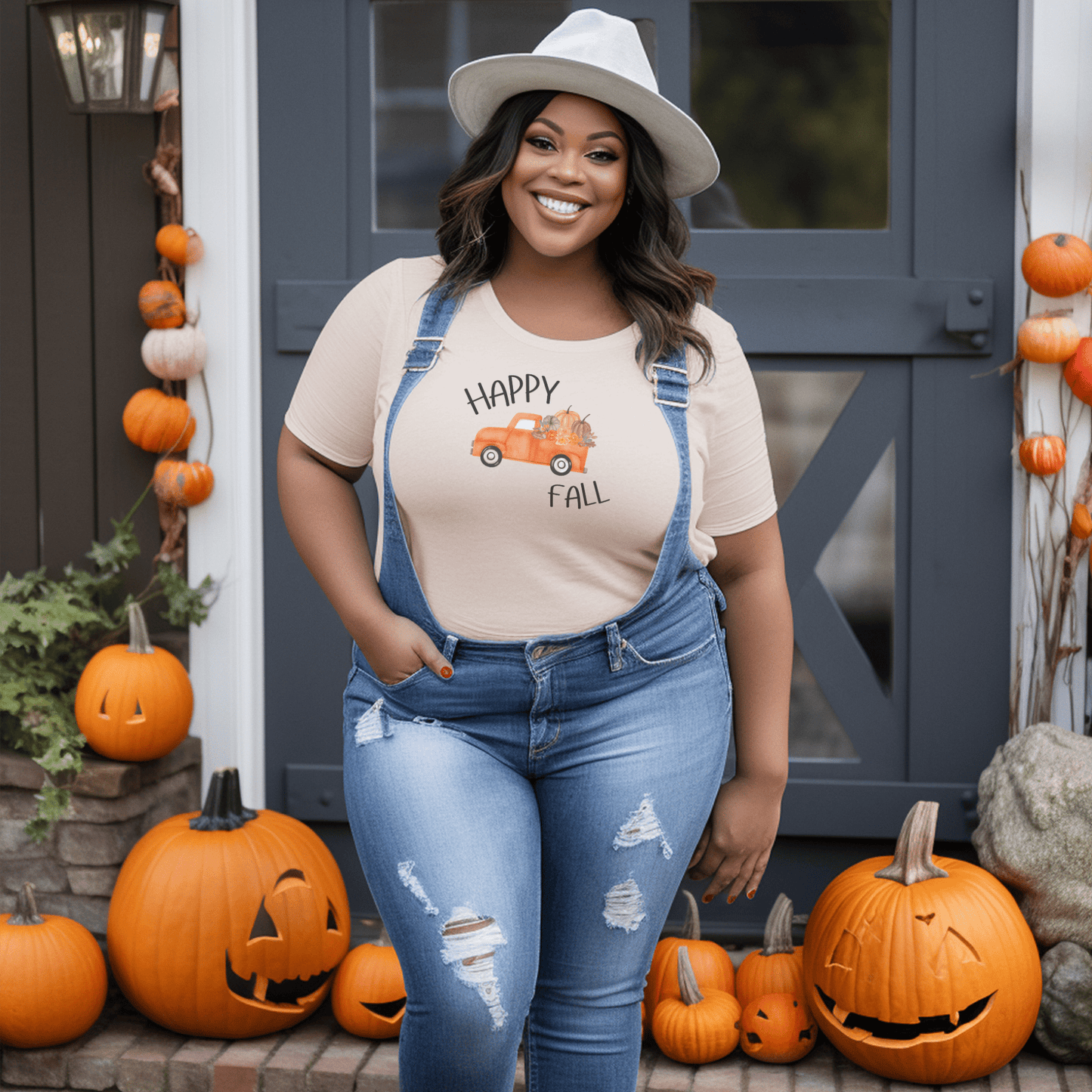 Happy Fall Truck T Shirt - FallHallowsT Shirt